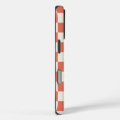 Coques Case-Mate iPhone Motif à carreaux en terre cuite et crème avec mono (Verso / Droite)
