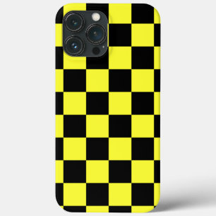 Etui iPhone Case-Mate Motif à carreaux jaune et noir cool