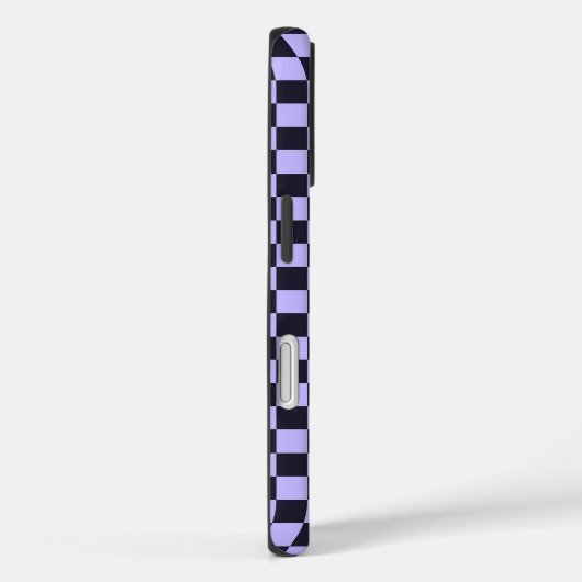 Coques Case-Mate iPhone motif à carreaux lilas français (Verso / Droite)