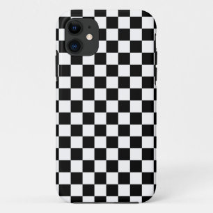 Etui iPhone Case-Mate Motif à carreaux noir et blanc