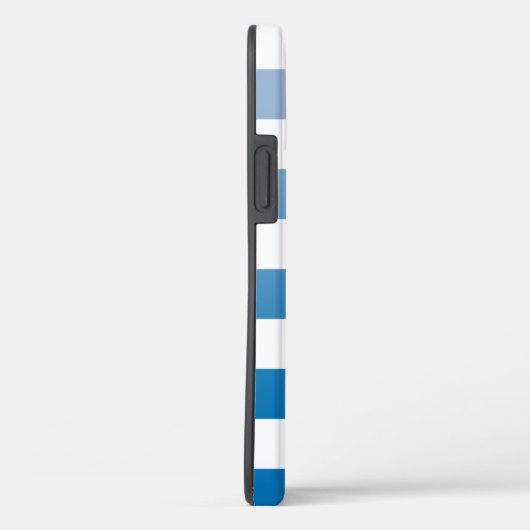 Coques Case-Mate iPhone Motif À damiers lumière vers bleu foncé Ombré (Verso / Droite)