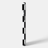 Coques Case-Mate iPhone Motif À damiers noir et blanc (Verso / Gauche)