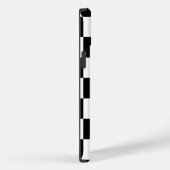 Coques Case-Mate iPhone Motif À damiers noir et blanc (Verso / Droite)