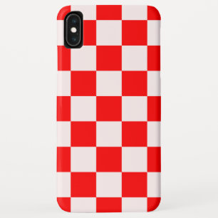 Case-Mate iPhone Case Motif À damiers rouge et blanc