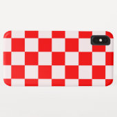 Coques Case-Mate iPhone Motif À damiers rouge et blanc (Dos (Horizontal))