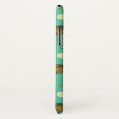 Coques Case-Mate iPhone Motif à doodle de fruits tropicaux (Dos/Droite)