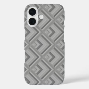 Coques iPhone 16 Motif à échelle grise