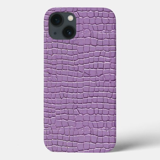 Coques Case-Mate iPhone Motif à effet cuir lilas (Verso)