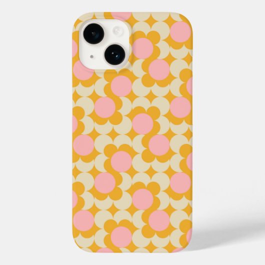 Coques Case-Mate iPhone Motif à fleurs géométrique circulaire du milieu du (Verso)