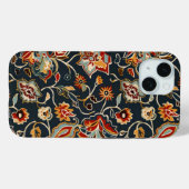 Coques Case-Mate iPhone Motif à fleurs orientales (Verso (horizontal))