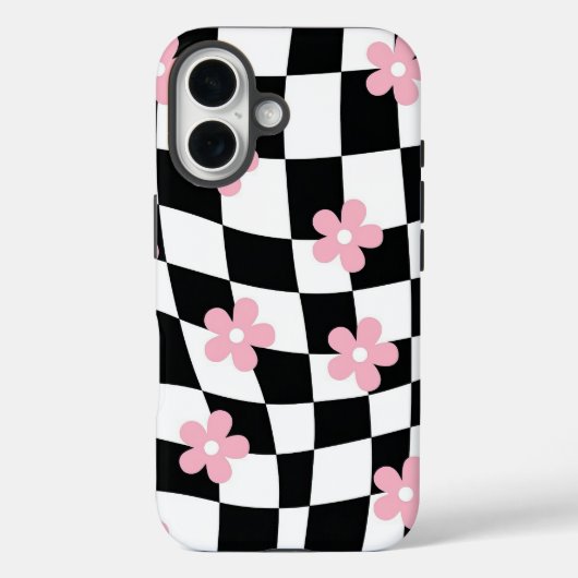 Coques Case-Mate iPhone Motif à fleurs rétro (Verso)