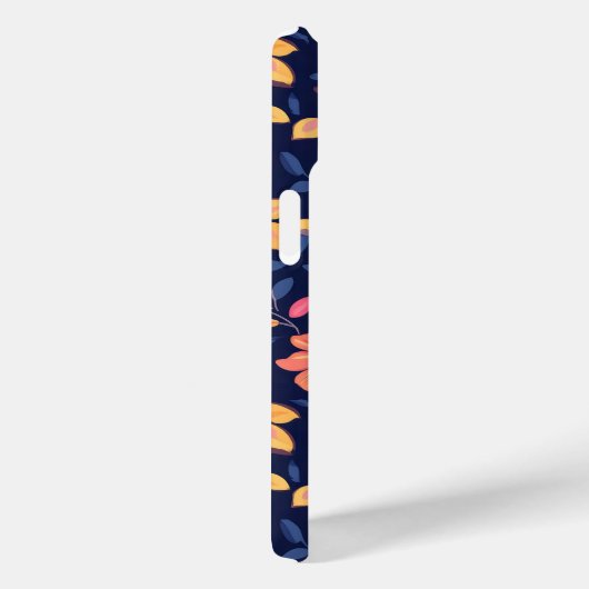 Coques Case-Mate iPhone Motif à fleurs rétro (Verso / Droite)