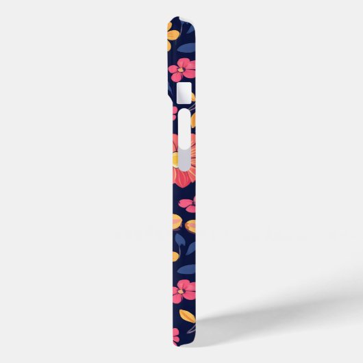 Coques Case-Mate iPhone Motif à fleurs rétro (Verso / Gauche)