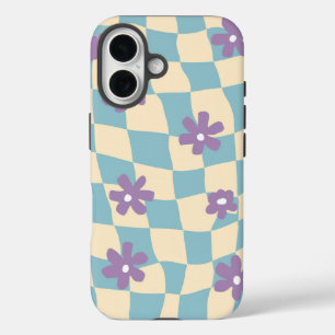 Coques iPhone 16 Motif à fleurs rétro