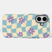 Coques Case-Mate iPhone Motif à fleurs rétro (Verso (horizontal))