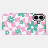 Coques Case-Mate iPhone Motif à fleurs rétro (Verso (horizontal))