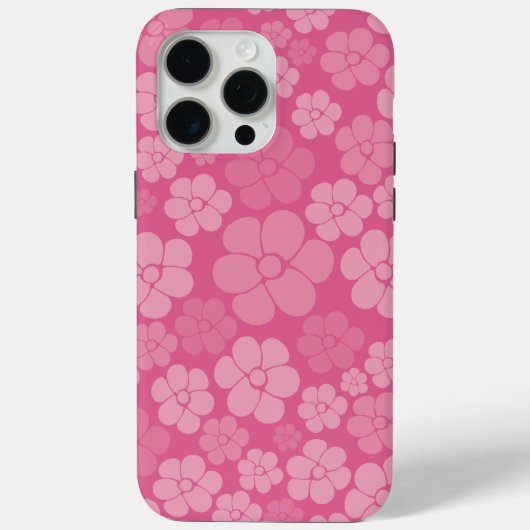 Coques Case-Mate iPhone Motif à fleurs - rose (Verso)