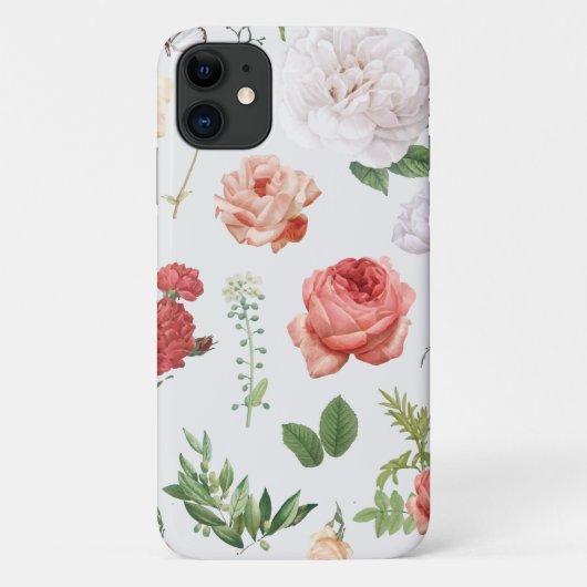 Coques Case-Mate iPhone Motif à fleurs, Rose (Dos)