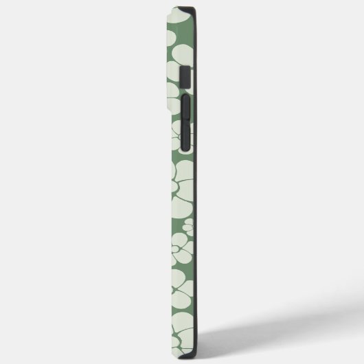 Coques Case-Mate iPhone Motif à fleurs - Vert (Verso / Gauche)