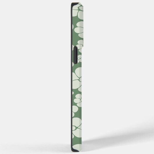 Coques Case-Mate iPhone Motif à fleurs - Vert (Verso / Droite)
