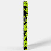 Coques Case-Mate iPhone Motif à fleurs - Vert citron (Verso / Droite)