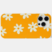 Coques Case-Mate iPhone Motif à fleurs Yellow White Retro (Verso (horizontal))