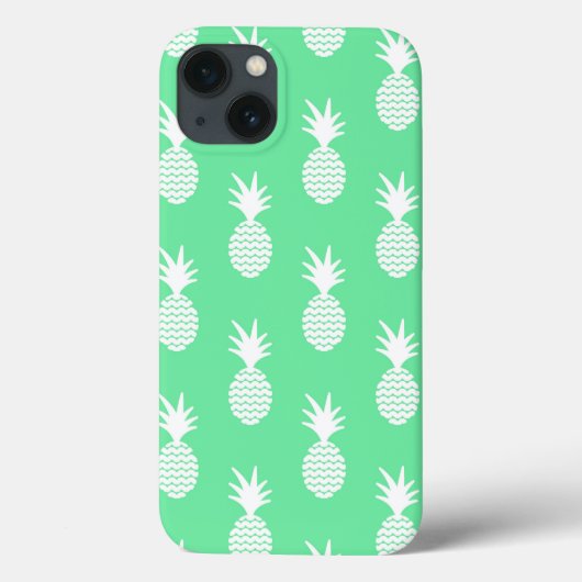 Coques Case-Mate iPhone Motif à la menthe d'ananas (Verso)