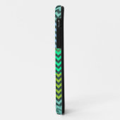 Coques Case-Mate iPhone Motif à la menthe et au fromage vert Zigzag (Dos/Gauche)