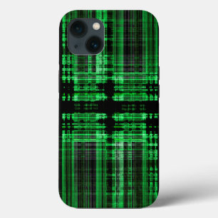 Case-Mate iPhone Case Motif à matrice verte et noire Coque-Mate iPhone c