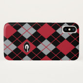 Coques Case-Mate iPhone Motif à motifs de losanges du logo | de (Dos (Horizontal))