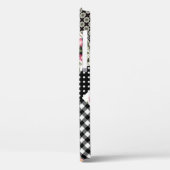 Coques Case-Mate iPhone motif à patchwork floral transparent avec géométri (Verso / Gauche)