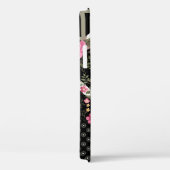 Coques Case-Mate iPhone motif à patchwork floral transparent avec géométri (Verso / Droite)