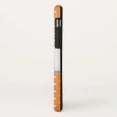 Coques Case-Mate iPhone motif à points stylé (orange) (Dos/Gauche)