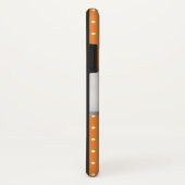 Coques Case-Mate iPhone motif à points stylé (orange) (Dos/Droite)