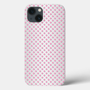 Case-Mate iPhone Case Motif à pois rose et blanc argenté