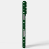Coques Case-Mate iPhone Motif à pois vert foncé et blanc (Verso / Droite)