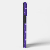 Coques Case-Mate iPhone Motif à pois violet (Verso / Droite)