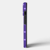 Coques Case-Mate iPhone Motif à pois violet (Verso / Gauche)