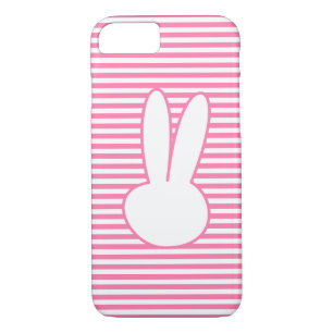 Coques Pour iPhone Motif à rayures blanches et roses