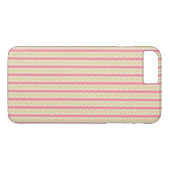 Coques Case-Mate iPhone Motif à rayures botaniques ondulées (Dos (Horizontal))