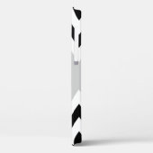 Coques Case-Mate iPhone Motif à rayures chevron noir et blanc (Verso / Gauche)