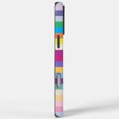 Coques Case-Mate iPhone Motif à rayures colorées (Verso / Droite)