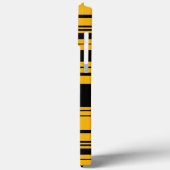 Coques Case-Mate iPhone Motif à rayures jaune et noir (Verso / Gauche)