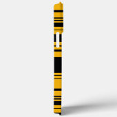 Coques Case-Mate iPhone Motif à rayures jaune et noir (Verso / Droite)