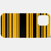 Coques Case-Mate iPhone Motif à rayures jaune et noir (Verso (horizontal))