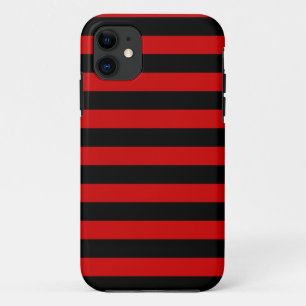 Etui iPhone Case-Mate Motif à rayures noires et rouges gras