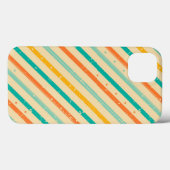 Coques Case-Mate iPhone Motif à rayures rétro (Verso (horizontal))
