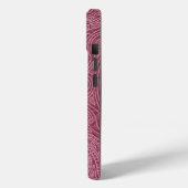 Coques Case-Mate iPhone Motif à spirale rose rose or (Verso / Gauche)