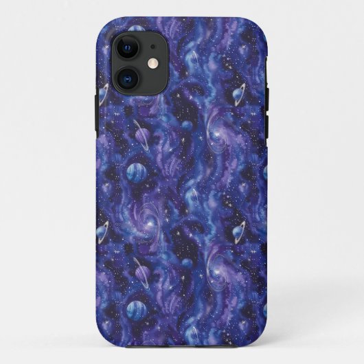 Coques Case-Mate iPhone Motif à thème spatial avec étoiles et planètes (Dos)