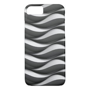 Etui iPhone Case-Mate motif à vague noir et blanc